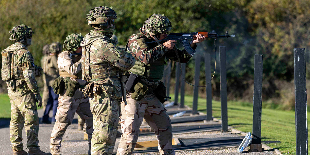 The British Army And Ukraine National Army Museum   Ukrainians Practice On A Firing Range In The UK Teaser 